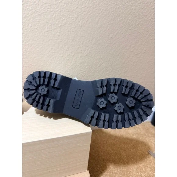 Sincerely Jules White Combat Boots Chunky Lug Sole Platform Vegan Side Zip sz 7 - Picture 7 of 7